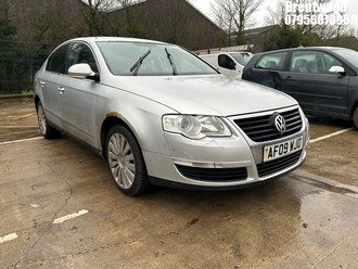 Location: Brentwood - 2009 VOLKSWAGEN PASSAT HIGHLINE TDI 110 4 Door Saloon REG: AF09WJO, Keys: No, MOT Expiry date: 26.02.2026, 1986 Diesel, 5 Speed Manual Diesel, Former Keepers: 9