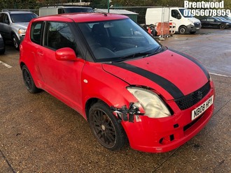 Location: Brentwood - 2008 SUZUKI SWIFT GL 3DR 3 Door Hatchback REG: NB08HPY, Keys: No, MOT Expiry date: 01.12.2025, 1328 Petrol, 5 Speed Manual Petrol, Former Keepers: 12