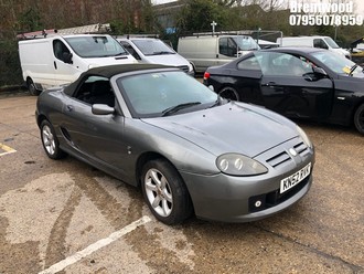 Location: Brentwood - 2002 MG TF Sports REG: KN52RVK, Keys: No, MOT Expiry date: 22.05.2025, 1796 Petrol, 5 Speed Manual Petrol, Former Keepers: 3