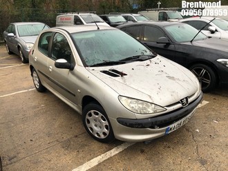 Location: Brentwood - 2005 PEUGEOT 206 S 5 Door Hatchback REG: MA05YTF, Keys: No, MOT Expiry date: 06/11/2025, 1360 Petrol, 5 Speed Manual Petrol, Former Keepers: 8