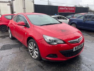 Location: Stapleford - 2013 VAUXHALL ASTRA GTC SRI CDTI S/S 3 Door Hatchback REG: WJ13MXO, Keys: No, MOT Expiry date: 08/06/2026, 1956 Diesel, 6 Speed Manual Diesel, Former Keepers: 5