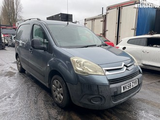 Location: Stapleford - 2008 CITROEN BERLINGO 625 LX HDI 90 Panel Van REG: WK58ZYR, Keys: Yes, MOT Expiry date: 11/08/2026, 1560 Diesel, 5 Speed Manual Diesel, Former Keepers: 5