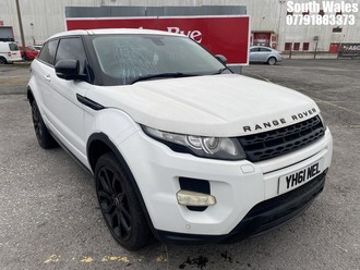 Location: South Wales - 2011 LAND ROVER RANGE ROVER EVOQUE DYNAMI Coupe REG: YH61NEL, 2179cc Diesel, 6 Speed Auto Diesel, Former Keepers: 4, Keys: Yes, MOT Expiry date: 17/01/2024