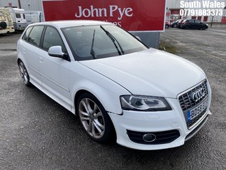 Location: South Wales - 2008 AUDI S3 QUATTRO 5 Door Hatchback REG: BD58ECV, Keys: No, MOT Expiry date: 12/06/2024, 1984 Petrol, 6 Speed Manual Petrol, Former Keepers: 2