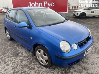 Location: South Wales - 2002 VOLKSWAGEN POLO SE TDI 5 Door Hatchback REG: DY52BVF, Keys: No, MOT Expiry date: 08/12/2023, 1422 Diesel, 5 Speed Manual Diesel, Former Keepers: 7