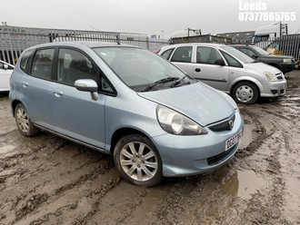 Location: Leeds - 2007 HONDA JAZZ SE 5 Door Hatchback REG: DG07NKL, Keys: No, MOT Expiry date: 30-05-2026, 1339 Petrol, 5 Speed Manual Petrol, Former Keepers: 4