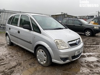 Location: Leeds - 2006 VAUXHALL MERIVA LIFE MPV REG: LR06TLV, Keys: No, MOT Expiry date: 02-01-2021, 1364 Petrol, 5 Speed Manual Petrol, Former Keepers: 7