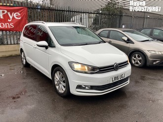 Location: Hayes - 2016 VOLKSWAGEN TOURAN SEL TSI BMT S-A MPV REG: LR16UGJ, 1395cc PETROL, 6 SPEED SEMI AUTO PETROL, Former Keepers: 3, Keys: Yes, MOT Expiry date: 23/05/2026