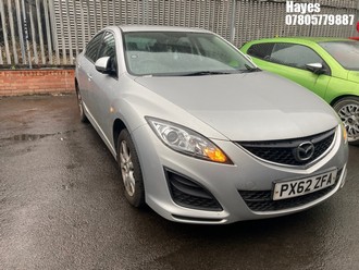 Location: Hayes - 2012 MAZDA 6 TS 5 Door Hatchback REG: PX62ZFA, Keys: No, MOT Expiry date: 30/03/2026, 1798 Petrol, 5 Speed Manual Petrol, Former Keepers: 5