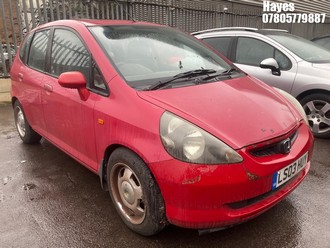 Location: Hayes - 2003 HONDA JAZZ SE CVT 5 Door Hatchback REG: LS03HUY, Keys: No, MOT Expiry date: 18/12/2025, 1339 Petrol, Variable Speed Auto Petrol, Former Keepers: 6