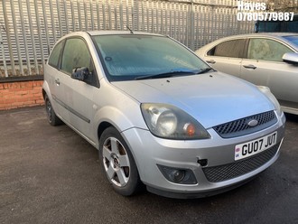 Location: Hayes - 2007 FORD FIESTA ZETEC CLIMATE 3 Door Hatchback REG: GU07JUT, Keys: No, MOT Expiry date: 22/12/2025, 1388 Petrol, 5 Speed Manual Petrol, Former Keepers: 6
