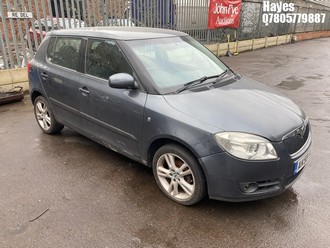 Location: Hayes - 2008 SKODA FABIA 3 105 AUTO 5 Door Hatchback REG: AK58HLC, Keys: No, MOT Expiry date: 14/10/2025, 1598 Petrol, 6 Speed Auto Petrol, Former Keepers: 5