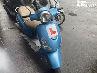 Location: Hayes - 2009 SYM FIDDLE II 125 Moped REG: AE59JWA, Keys: No, MOT Expiry date: 20/11/2025, 125 Petrol, automatic, Former Keepers: 4