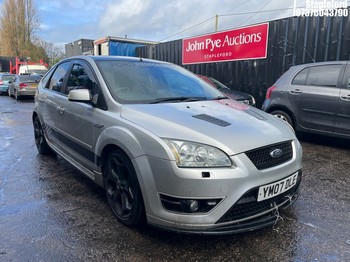 Location: Stapleford - 2007 FORD FOCUS ST-3 5 Door Hatchback REG: YM07DLE, Keys: Yes, MOT Expiry date: 30/06/2026, 2521 Petrol, 6 Speed Manual Petrol, Former Keepers: 9