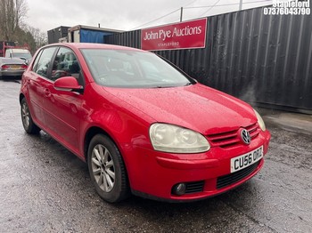 Location: Stapleford - 2007 VOLKSWAGEN GOLF MATCH TDI 105 5 Door Hatchback REG: CU56ORZ, Keys: Yes, MOT Expiry date: 04/03/2026, 1896 Diesel, 5 Speed Manual Diesel, Former Keepers: 3