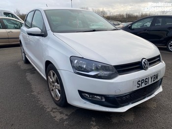 Location: Manchester - 2011 VOLKSWAGEN POLO MATCH 60 5 Door Hatchback REG: SP61YBM, 1198 Petrol, 5 Speed Manual Petrol, Former Keepers: 8, Keys: No, MOT Expiry date: 28/01/2026