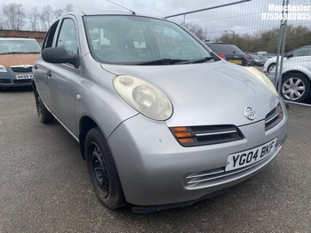 Location: Manchester - 2004 NISSAN MICRA S AUTO 5 Door Hatchback REG: YG04BKF, 1240 Petrol, 4 Speed Auto Petrol, Former Keepers: 15, Keys: No, MOT Expiry date: 19/09/2025