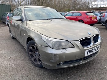 Location: Manchester - 2003 BMW 520I SE AUTO 4 Door Saloon REG: YH53EVP, 2171 Petrol, 6 Speed Auto Petrol, Former Keepers: 4, Keys: No, MOT Expiry date: 07/02/2026