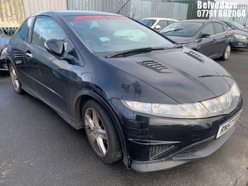 Location: BELVEDERE - 2007 HONDA CIVIC TYPE-S 2 Door Saloon REG: RN57VOO, 1799cc Petrol, 6 Speed Manual Petrol, Former Keepers: 7, Keys: No, MOT: Expiry date21.01.2026