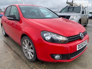Location: Belvedere - 2010 VOLKSWAGEN GOLF GT TSI S-A 5 DOOR HATCHBACK REG: DE60HTF, 1390cc PETROL, 7 SPEED S-AUTO PETROL, Former Keepers: 3, Keys: Yes, MOT Expiry date: 29/01/2026