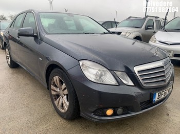 Location: Belvedere - 2011 MERCEDES-BENZ E220 SE ED 125 CDI BLUEEF 4 Door Saloon REG: BF61WEO, 2143cc Diesel, 7 Speed Auto Diesel, Former Keepers: 5, Keys: Yes, MOT Expiry date: 07/11/2025