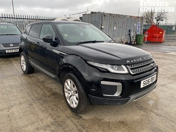 Location: Belvedere - 2016 LAND ROVER RANGE ROVER EVOQUE SE ED4 Estate REG: SG16RBV, Keys: No, MOT Expiry date: 11/12/2025, 1999 Diesel, 6 Speed Manual Diesel, Former Keepers: 3