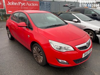 Location: Belvedere - 2011 VAUXHALL ASTRA EXCITE 5 Door Hatchback REG: DA61XDD, Keys: No, MOT Expiry date: 08/03/2026, 1398 Petrol, 5 Speed Manual Petrol, Former Keepers: 6