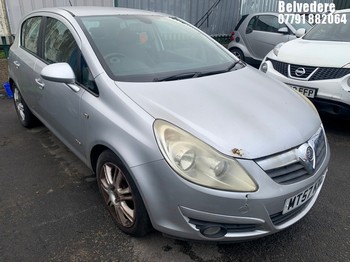 Location: Belvedere - 2008 VAUXHALL CORSA DESIGN 5 Door Hatchback REG: MT57KXC, Keys: No, MOT Expiry date: 21/04/2026, 1364 Petrol, 5 Speed Manual Petrol, Former Keepers: 4