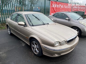 Location: Belvedere - 2001 JAGUAR X-TYPE V6 SE AUTO 4 Door Saloon REG: VA51BXM, Keys: No, MOT Expiry date: 12/09/2025, 2967 Petrol, 5 Speed Auto Petrol, Former Keepers: 4
