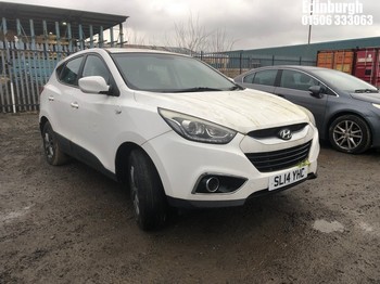Location: Edinburgh - 2014 HYUNDAI IX35 S Estate REG: SL14YHC, Keys: No, MOT Expiry date: 29/07/2024, 1591 Petrol, 6 Speed Manual Petrol, Former Keepers: 4