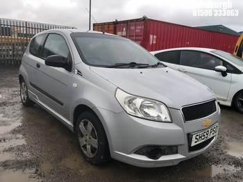Location: Edinburgh - 2009 CHEVROLET AVEO S 3 Door Hatchback REG: SH59PSO, Keys: No, MOT Expiry date: 11/10/2025, 1206 Petrol, 5 Speed Manual Petrol, Former Keepers: 6