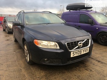 Location: Edinburgh - 2009 VOLVO V70 SE D Estate REG: SY09YVX, Keys: No, MOT Expiry date: 30/10/2025, 1997 Diesel, 6 Speed Manual Diesel, Former Keepers: 2