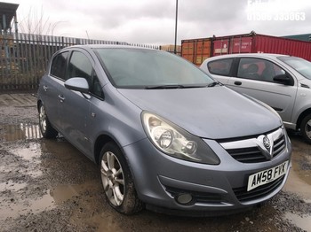 Location: Edinburgh - 2008 VAUXHALL CORSA SXI A/C 5 Door Hatchback REG: AM58FVX, Keys: No, MOT Expiry date: 27/10/2025, 1364 Petrol, 5 Speed Manual Petrol, Former Keepers: 3