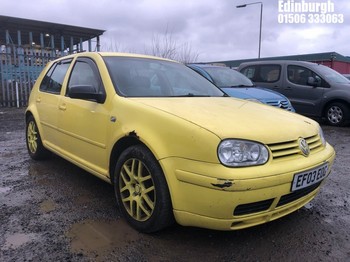 Location: Edinburgh - 2003 VOLKSWAGEN GOLF GTI TURBO 5 Door Hatchback REG: EF03EOG, Keys: No, MOT Expiry date: 11/08/2025, 1781 Petrol, 5 Speed Manual Petrol, Former Keepers: 4