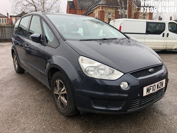 Location: Nottingham - 2010 FORD S-MAX ZETEC TDCI 6G MPV REG: MF10WZN, Keys: Yes, MOT Expiry date: 15/03/2026, 1753 Diesel, 6 Speed Manual Diesel, Former Keepers: 6