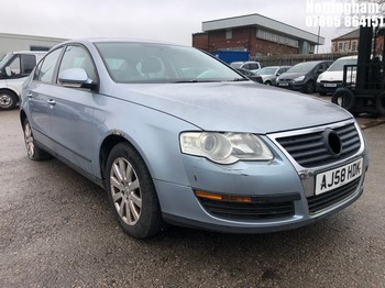 Location: Nottingham - 2008 VOLKSWAGEN PASSAT S TDI 4 Door Saloon REG: AJ58HDK, Keys: No, MOT Expiry date: 25/07/2025, 1968 Diesel, 6 Speed Manual Diesel, Former Keepers: 7