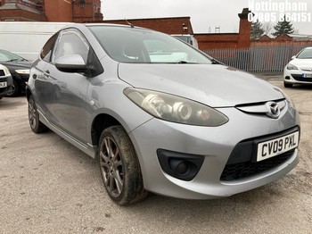 Location: Nottingham - 2009 MAZDA 2 TAMURA 3 Door Hatchback REG: CV09PXL, Keys: No, MOT Expiry date: 28/02/2026, 1349 Petrol, 5 Speed Manual Petrol, Former Keepers: 8