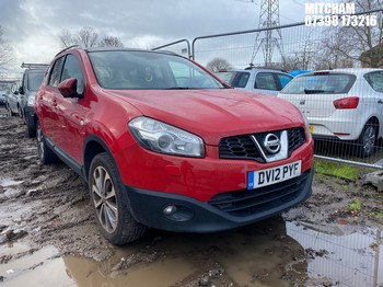 Location: Mitcham - 2012 NISSAN QASHQAI TEKNA IS + 2 5 Door Hatchback REG: DV12PYF, Keys: No, MOT Expiry date: 29/10/2025, 1598 Petrol, 6 Speed Manual Petrol, Former Keepers: 6