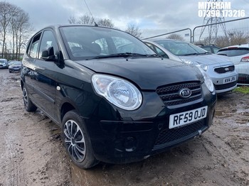 Location: Mitcham - 2010 KIA PICANTO STRIKE 5 Door Hatchback REG: RF59OJD, Keys: No, MOT Expiry date: 19/11/2026, 1086 Petrol, 5 Speed Manual Petrol, Former Keepers: 2