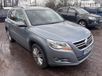 Location: Mitcham - 2009 VOLKSWAGEN TIGUAN SPORT TDI 140 AUTO Estate REG: SM09RWF, Keys: No, MOT Expiry date: 28/01/2026, 1968 Diesel, 6 Speed Auto Diesel, Former Keepers: 5