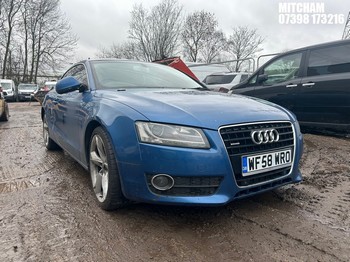 Location: Mitcham - 2008 AUDI A5 SPORT TDI QUATTRO A Coupe REG: WF58WRO, Keys: No, MOT Expiry date: 14/08/2026, 2967 Diesel, 6 Speed Auto Diesel, Former Keepers: 6