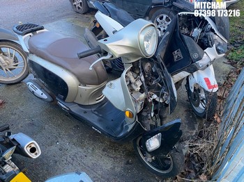 Location: Mitcham - 2014 SYM FIDDLE III 125 Motorcycle REG: LJ64OMY, Keys: No, MOT Expiry date: 11/09/2018, 125 Petrol, automatic, Former Keepers: 5