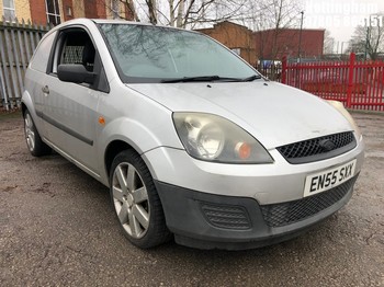 Location: Nottingham - 2006 FORD FIESTA TDCI Car Derived Van REG: EN55SXX, Keys: No, MOT Expiry date: 29/09/2025, 1399 Diesel, 5 Speed Manual Diesel, Former Keepers: 6