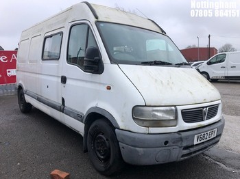 Location: Nottingham - 1999 VAUXHALL MOVANO D 3500 LWB Van With Side Windows REG: V682EPY, Keys: No, MOT Expiry date: 05/09/2025, 2499 Diesel, 5 Speed Manual Diesel, Former Keepers: 8
