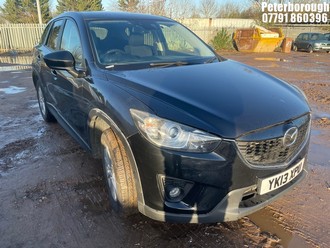Location: Peterborough - 2013 MAZDA CX-5 SE-L NAV D 4X4 AUTO ESTATE REG: YK13XPU, 2191cc DIESEL, 6 SPEED AUTO DIESEL, Former Keepers: 7, Keys: Yes, MOT Expiry date: 21/05/2026