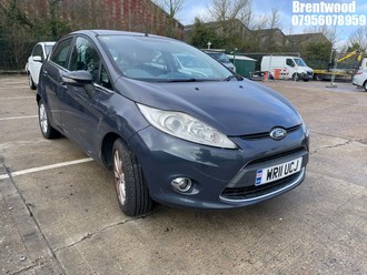 Location: Brentwood - 2011 FORD FIESTA ZETEC 5 Door Hatchback REG: WR11UCJ, Keys: No, MOT Expiry date: 09/01/2026, 1242 Petrol, 5 Speed Manual Petrol, Former Keepers: 9
