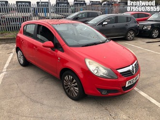 Location: Brentwood - 2010 VAUXHALL CORSA SE 5 Door Hatchback REG: PK10HKF, Keys: No, MOT Expiry date: 15/07/2026, 1229 Petrol, 5 Speed Manual Petrol, Former Keepers: 7