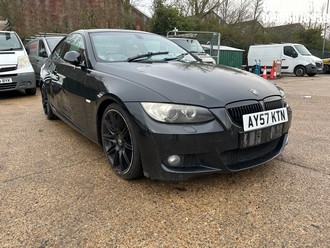 Location: Brentwood - 2008 BMW 330I M SPORT A Coupe REG: AY57KTN, Keys: No, MOT Expiry date: 31/01/2026, 2996 Petrol, 6 Speed Auto Petrol, Former Keepers: 7