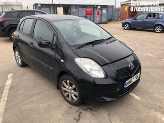 Location: Brentwood - 2007 TOYOTA YARIS ZINC S-A 5 Door Hatchback REG: KM07YDL, Keys: No, MOT Expiry date: 17/03/2026, 1296 Petrol, 4 Speed Semi Auto Petrol, Former Keepers: 3