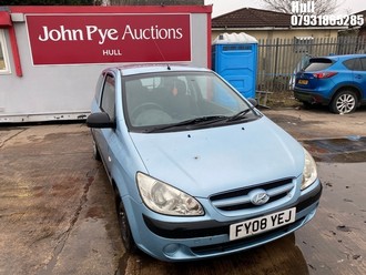 Location: Hull - 2008 HYUNDAI GETZ GSI 3 Door Hatchback REG: FY08YEJ, Keys: No, MOT Expiry date: 03/04/2026, 1086 Petrol, 5 Speed Manual Petrol, Former Keepers: 5